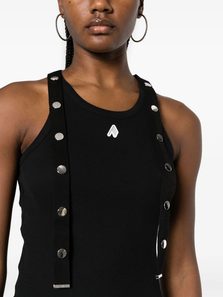 The-Attico-Tank-Top-With-Snap-Details-Black-5