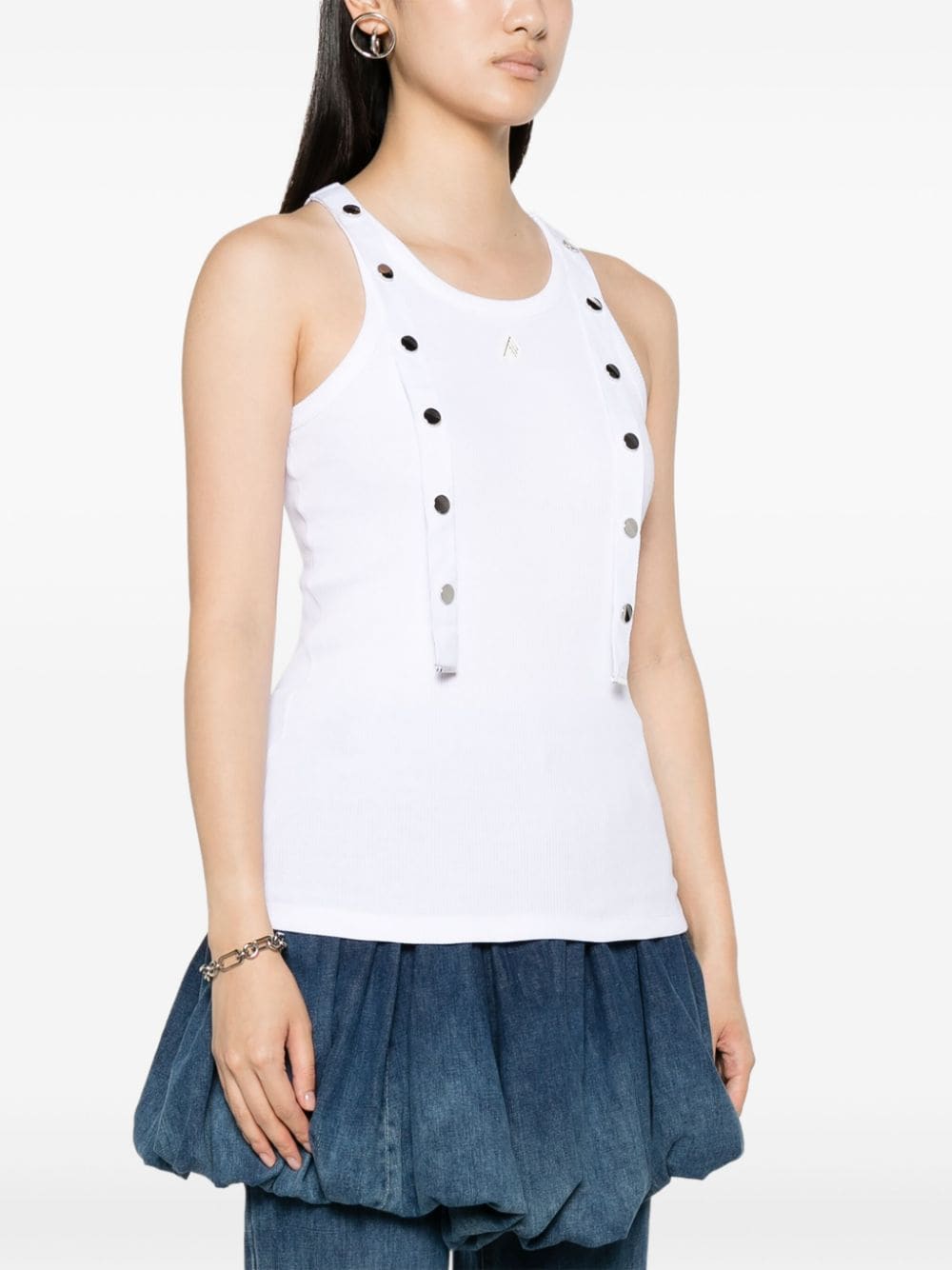 The-Attico-Tank-Top-With-Snap-Details-White-3
