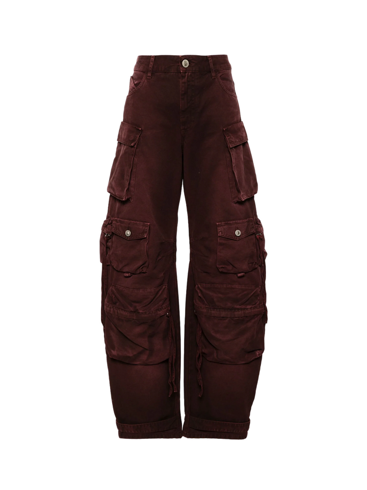 The_Attico_Fern_Denim_Long_Pants_Red