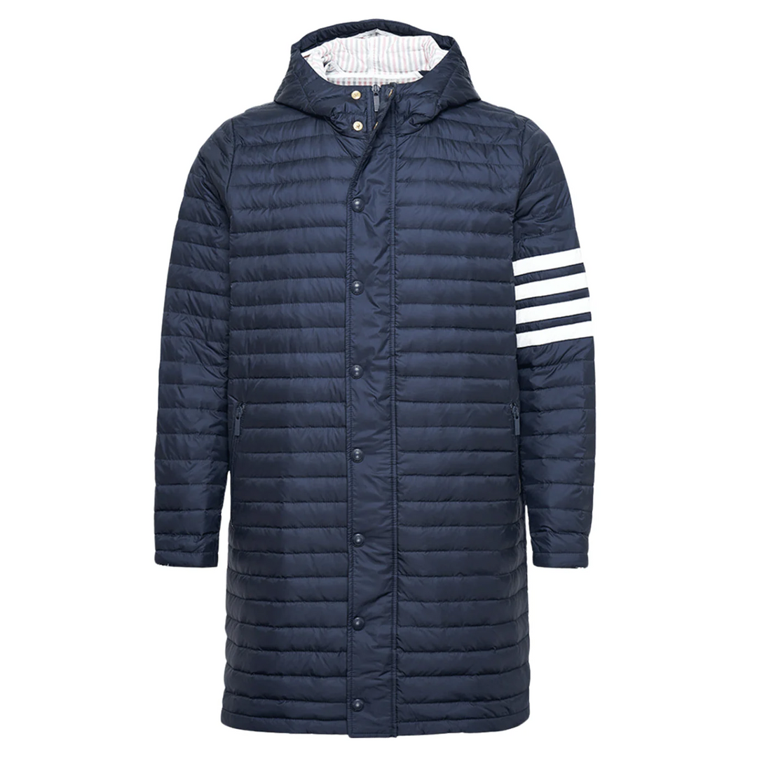 4 Bar Stripe Downfill Quilted Coat