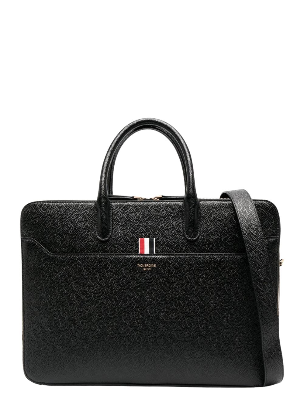 Thom-Browne-Business-Bag-With-Double-Compartment-Black-1
