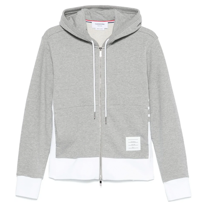 Classic 4-Bar Jersey Zip Up Hoodie