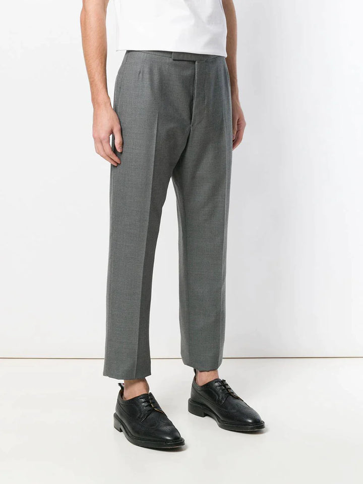 Thom Browne Classic Backstrap Trousers Grey 3