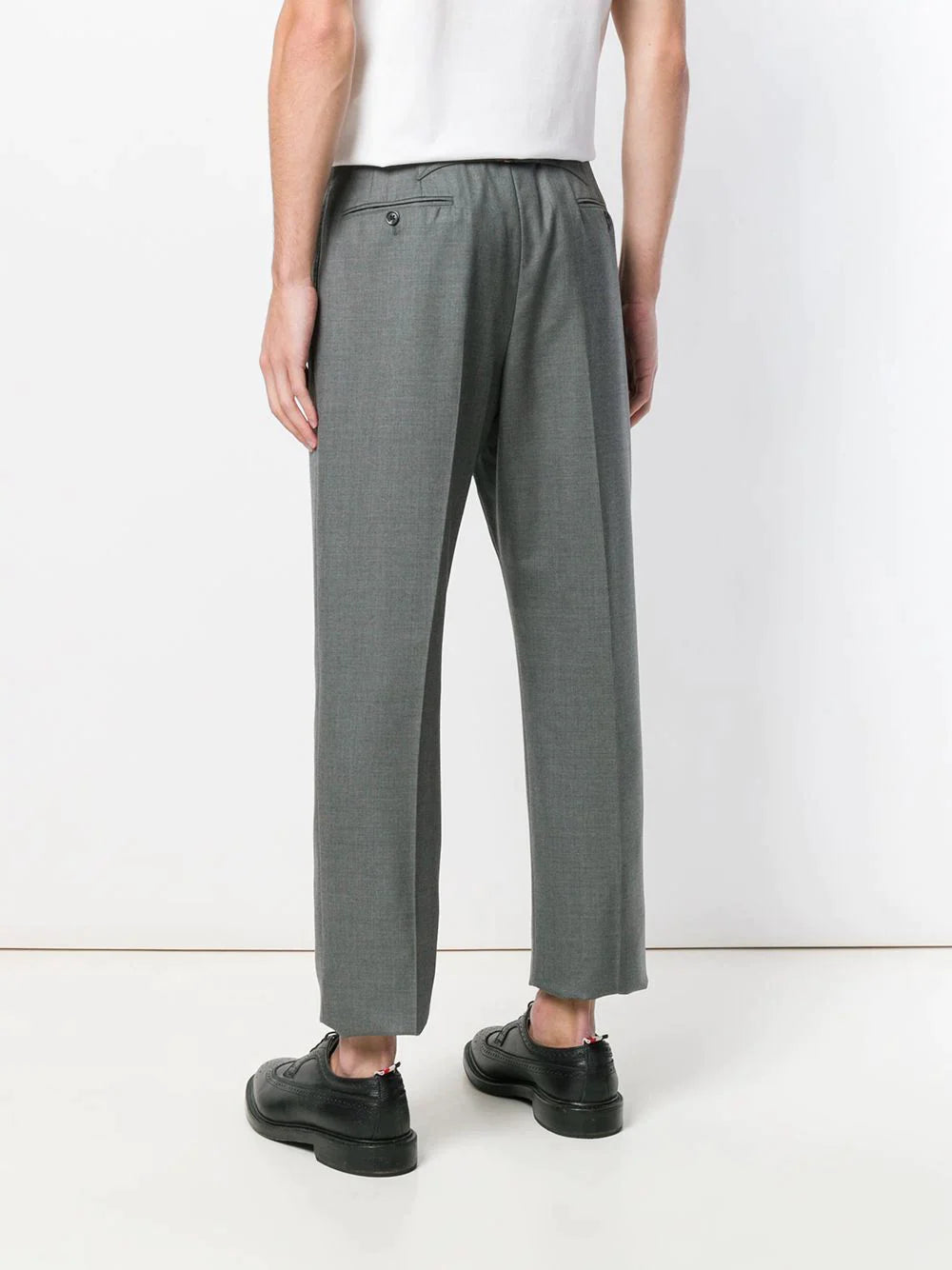 Thom Browne Classic Backstrap Trousers Grey 4