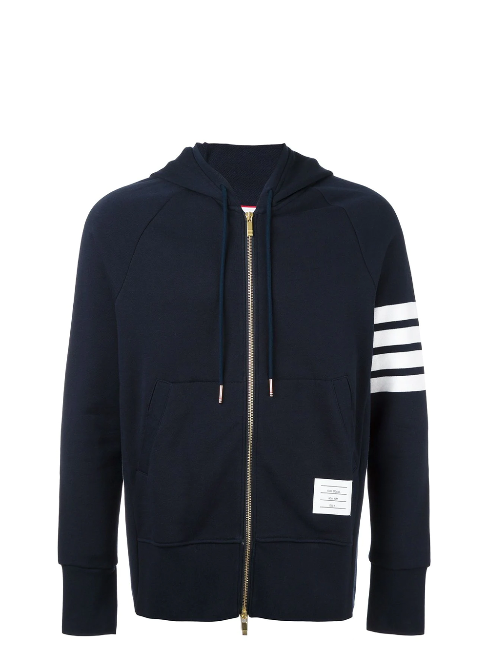 Thom Browne Classic Full Zip Hoodie Navy 1