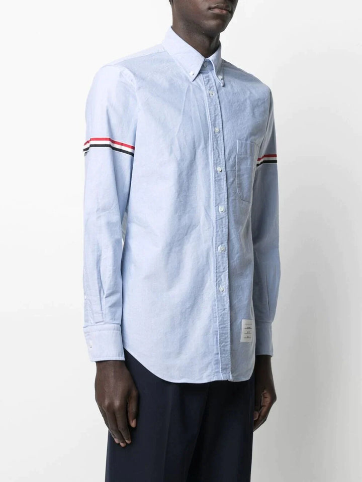 Thom-Browne-Classic-Long-Sleeve-Button-Down-Shirt-Light-Blue-3