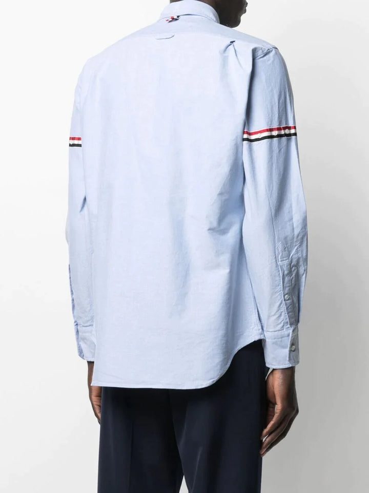 Thom-Browne-Classic-Long-Sleeve-Button-Down-Shirt-Light-Blue-4