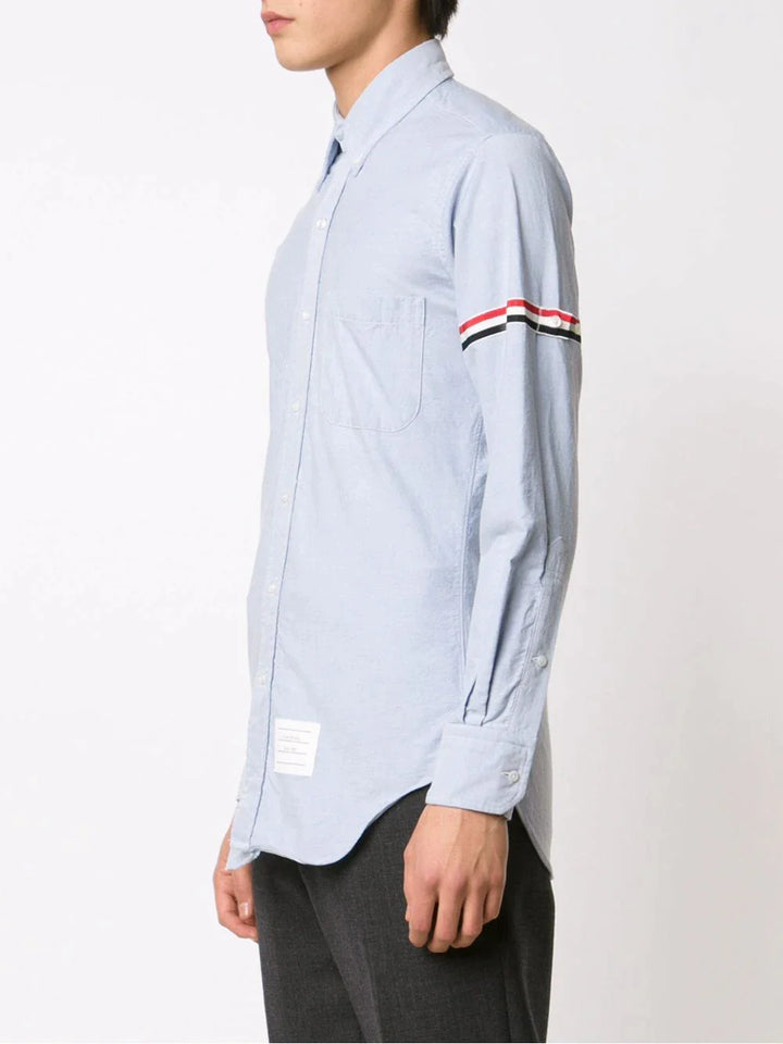 Thom Browne Classic Long Sleeve Button Down Shirt Light Blue 3