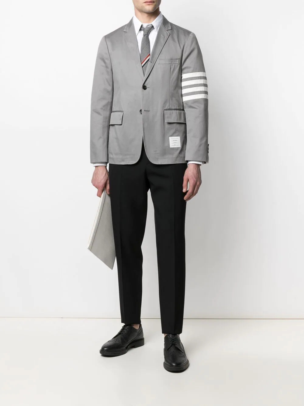 Thom-Browne-Classic-Long-Sleeve-Button-Down-Shirt-White-2