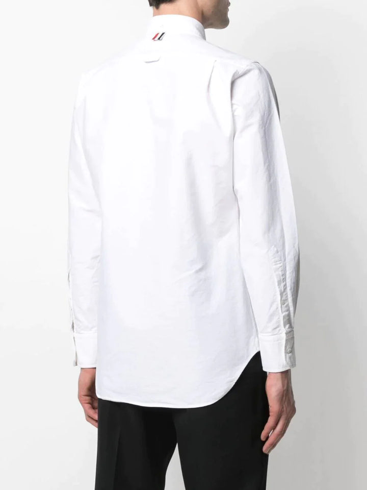 Thom-Browne-Classic-Long-Sleeve-Button-Down-Shirt-White-4