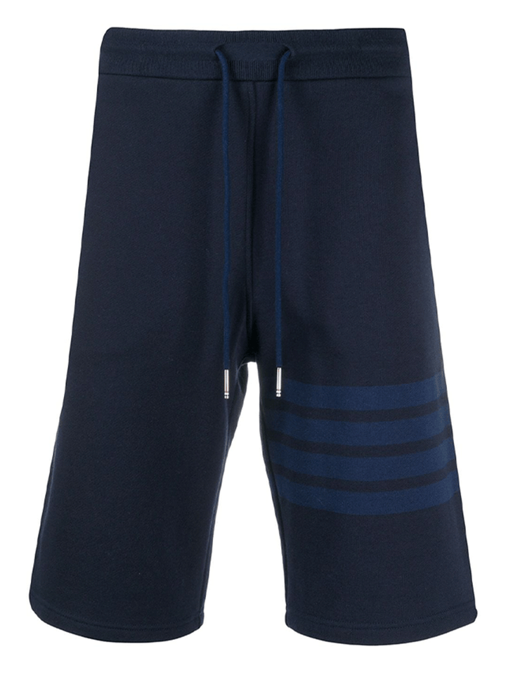 Thom-Browne-Classic-Sweat-Shorts-In-Tonal-Navy-1