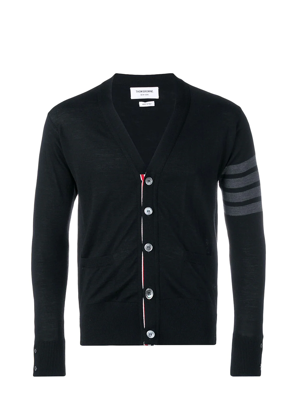 Thom Browne Classic V Neck Cardigan Black 1