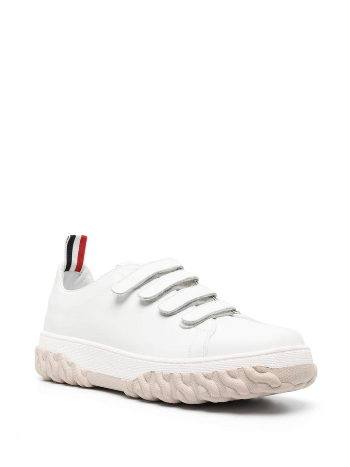 Thom-Browne-Court-Shoe-With-4Bar-Velcro-White-2