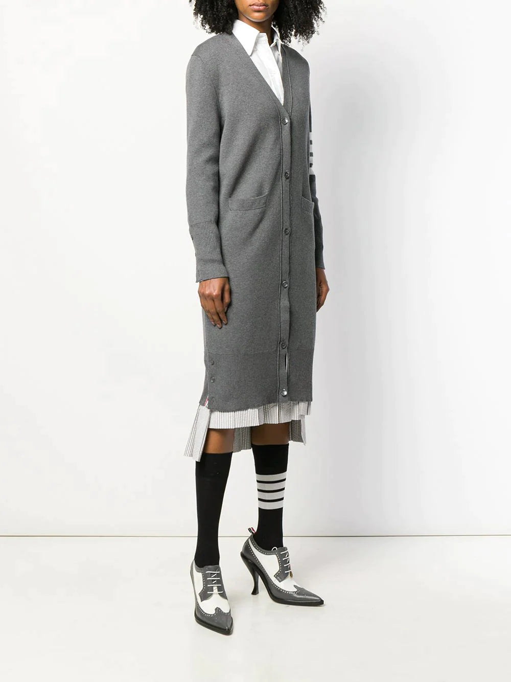 Thom-Browne-Elongated-Milano-Stitch-Cardigan-Grey-3