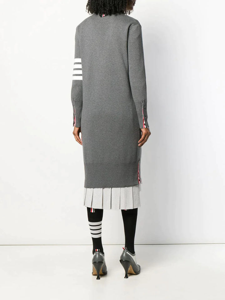 Thom-Browne-Elongated-Milano-Stitch-Cardigan-Grey-4