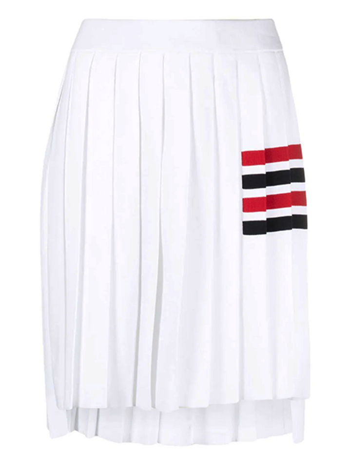 Thom Browne Full Needle Pleated Mini Skirt White 1