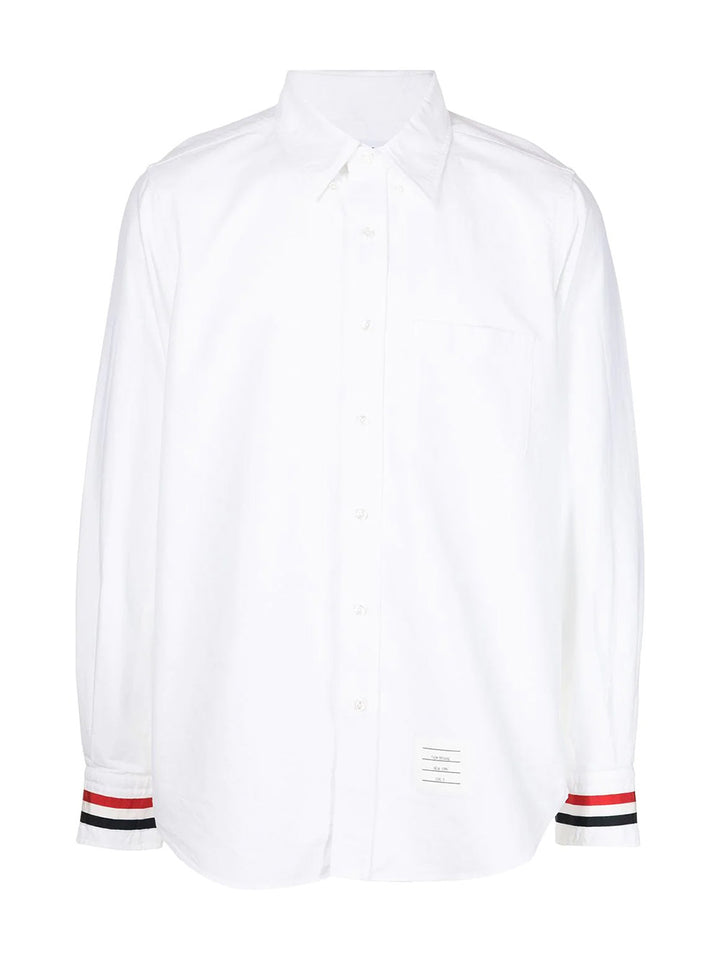 Thom-Browne-Grosgrain-Cuff-Classic-Point-Shirt-White-1