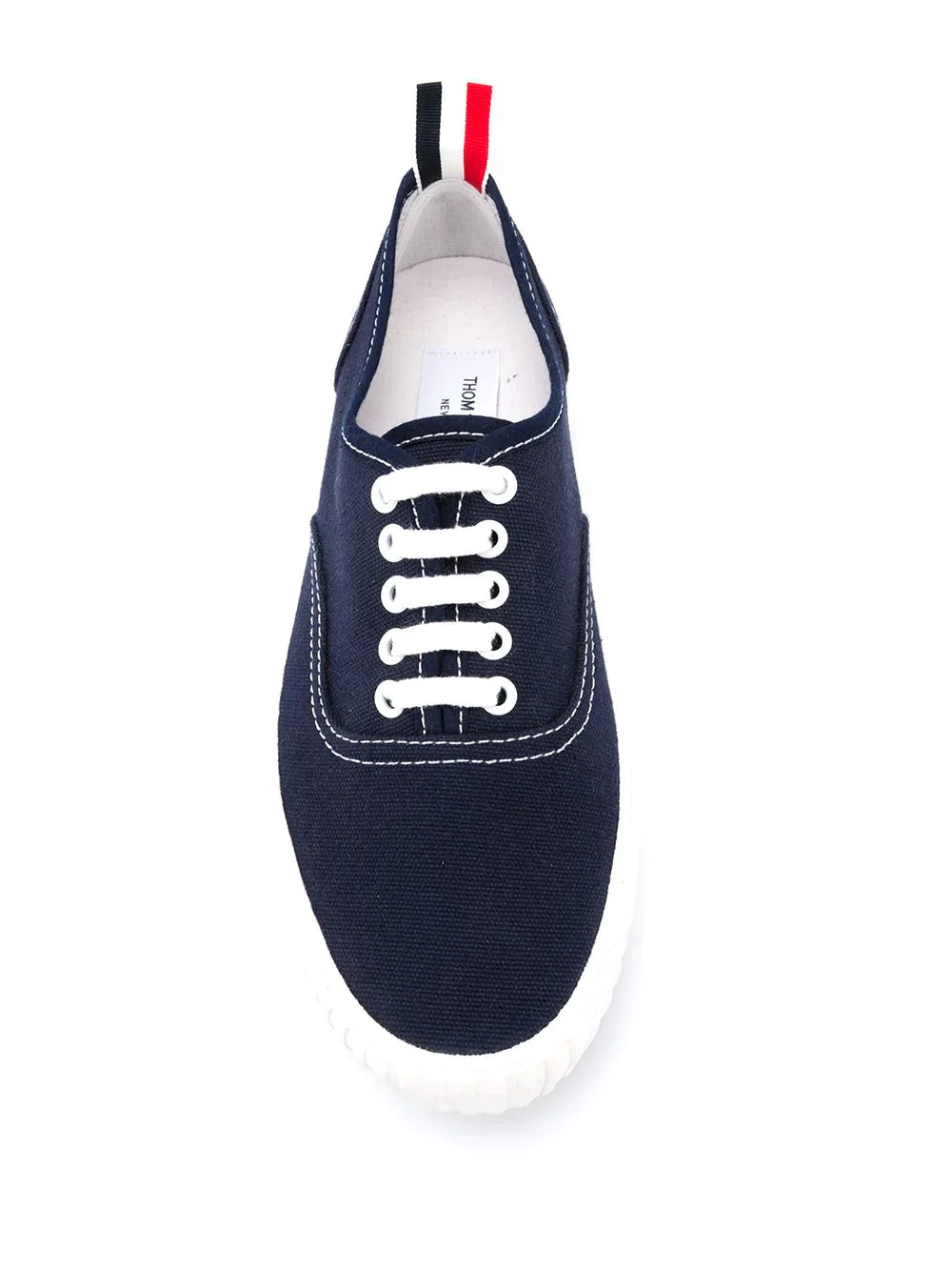 Thom Browne Heritage Sneaker In Canvas Navy 4