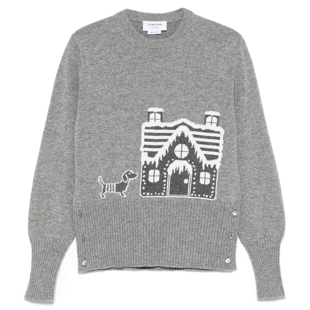 Holiday Scenery Classic Crew Neck Sweater Women