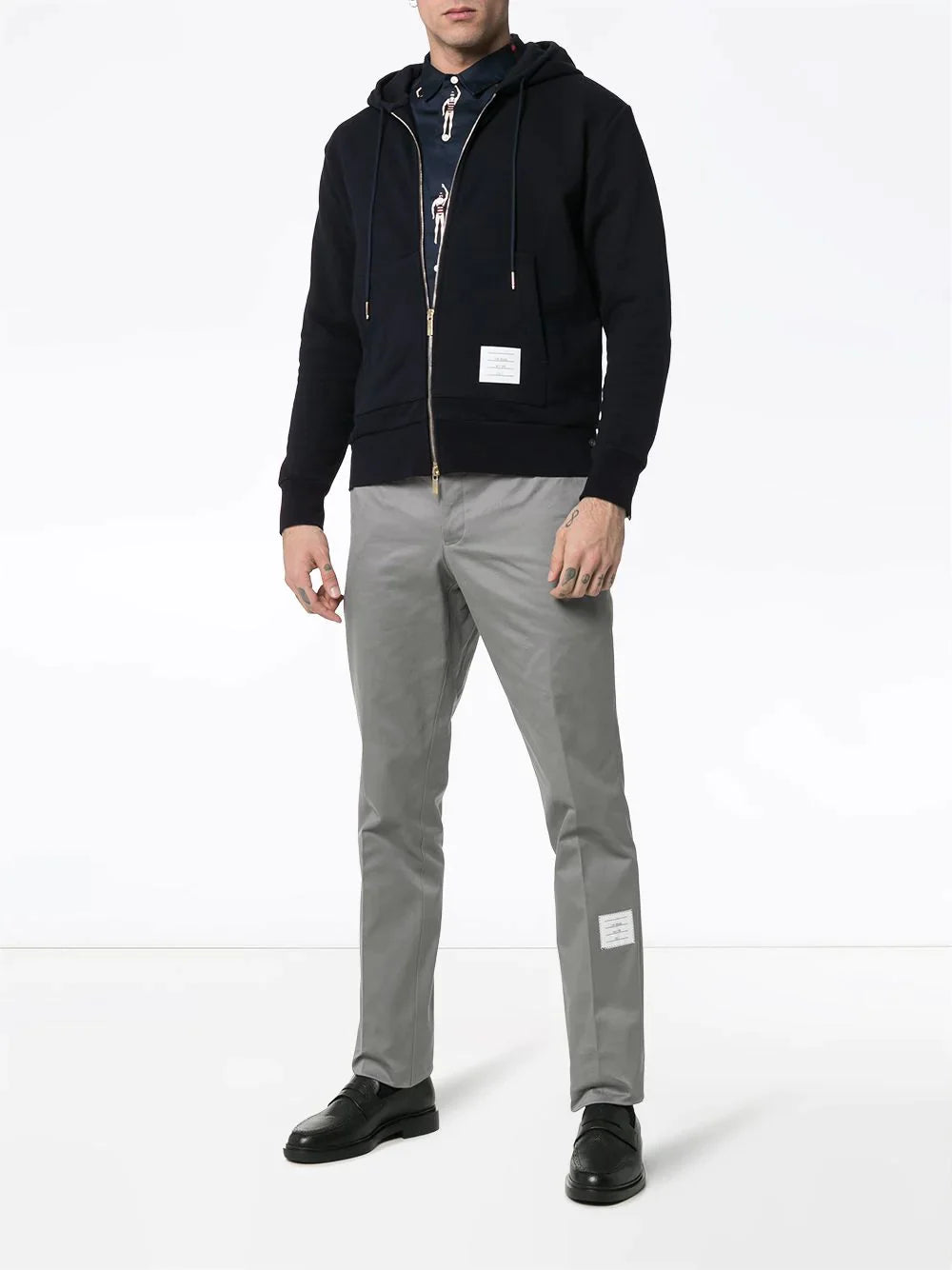 Thom-Browne-Hoodie-Zip-Up-Pullover-Navy-2