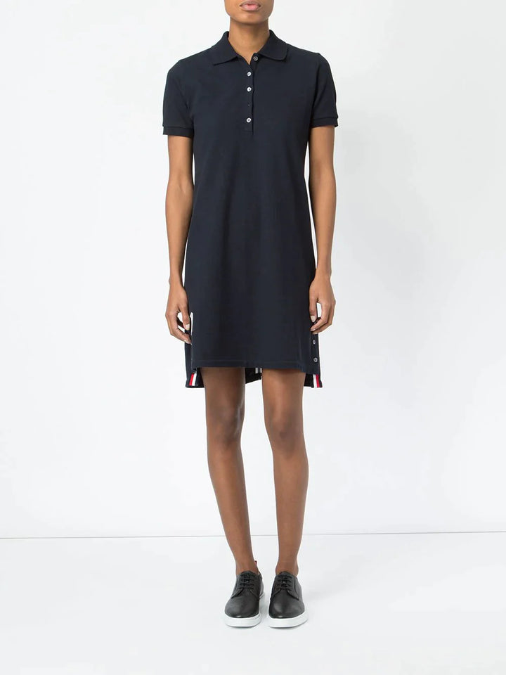 Thom-Browne-Knee-Length-Polo-Dress-Light-Navy-2