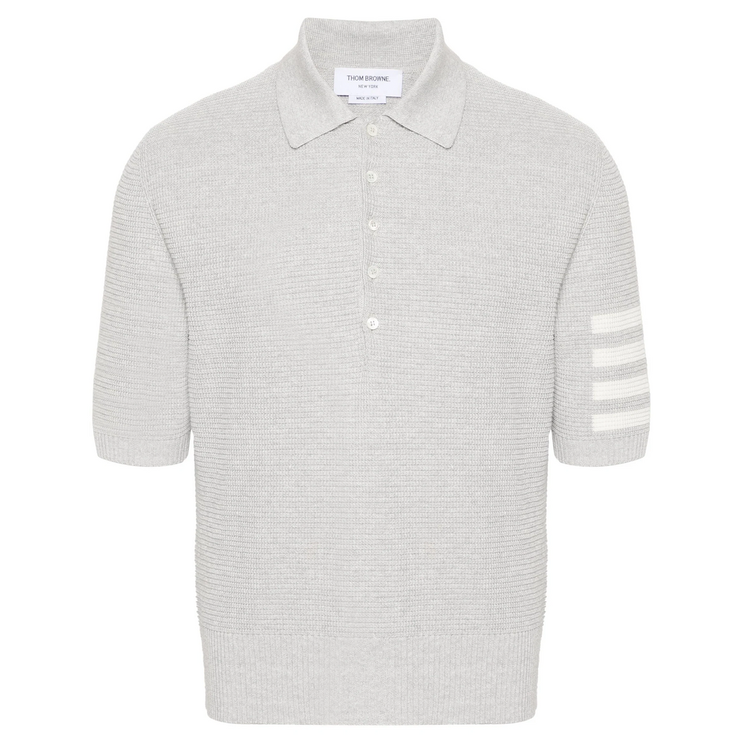 Linen Cotton 4-Bar Relaxed Fit Polo Men