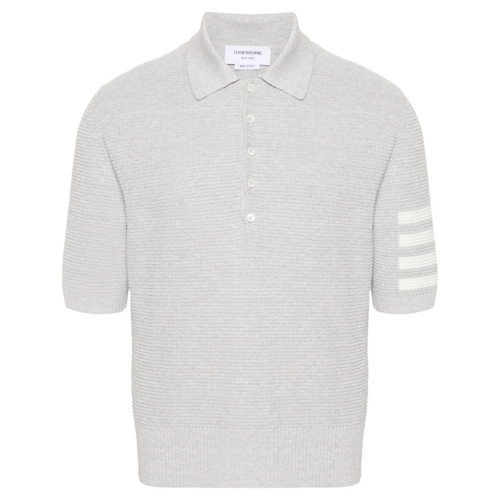 Linen Cotton 4-Bar Relaxed Fit Polo Men