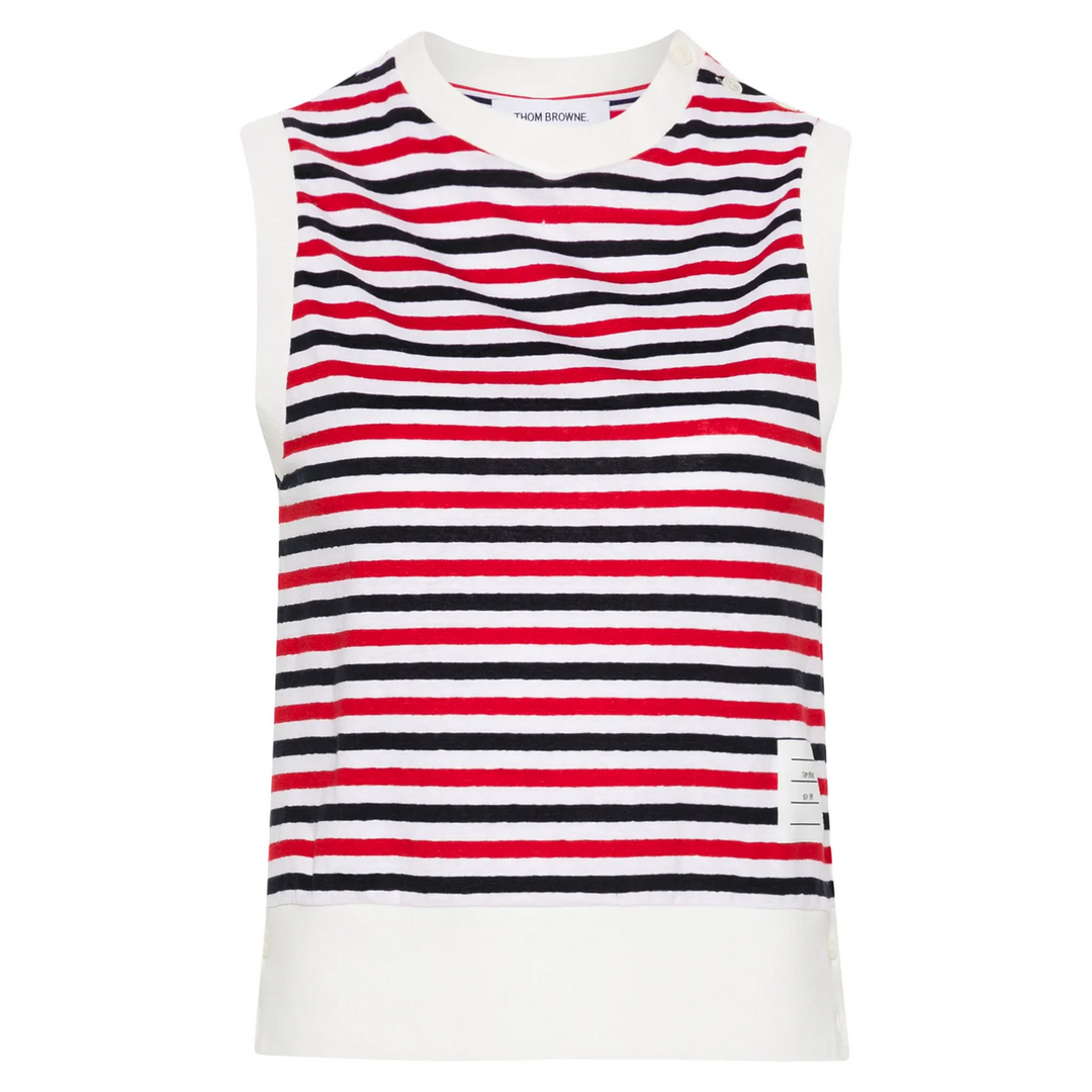 Linen Jersey Shell Top Women