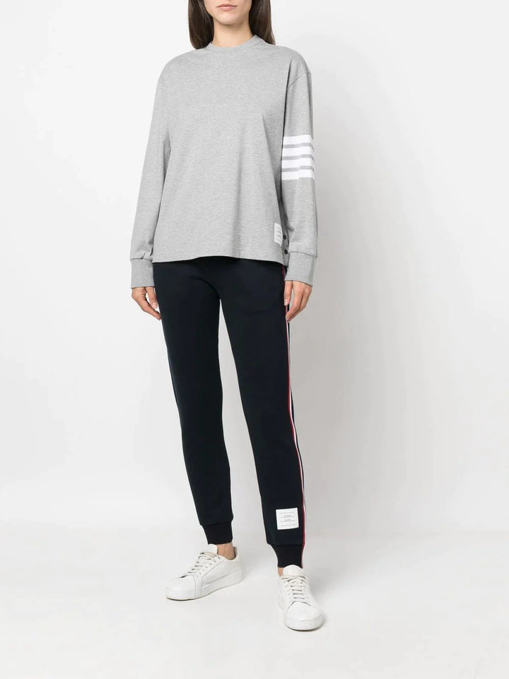 Thom-Browne-Long-Sleeve-Oversized-Tee-Light-Grey-2