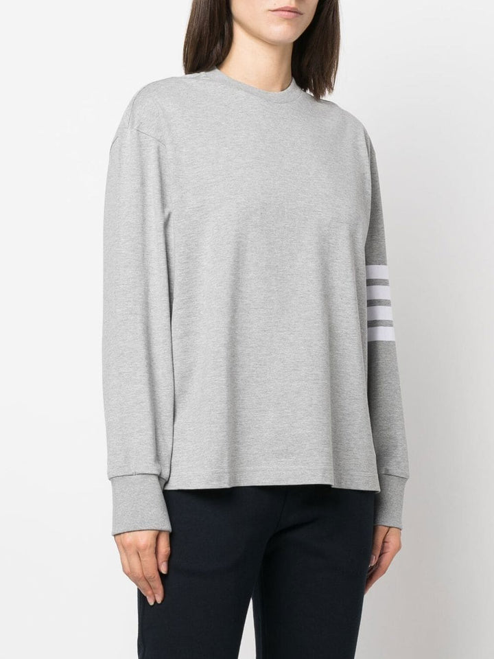 Thom-Browne-Long-Sleeve-Oversized-Tee-Light-Grey-3