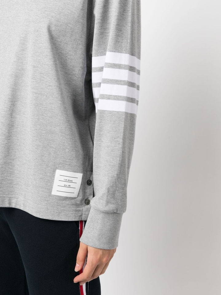 Thom-Browne-Long-Sleeve-Oversized-Tee-Light-Grey-5