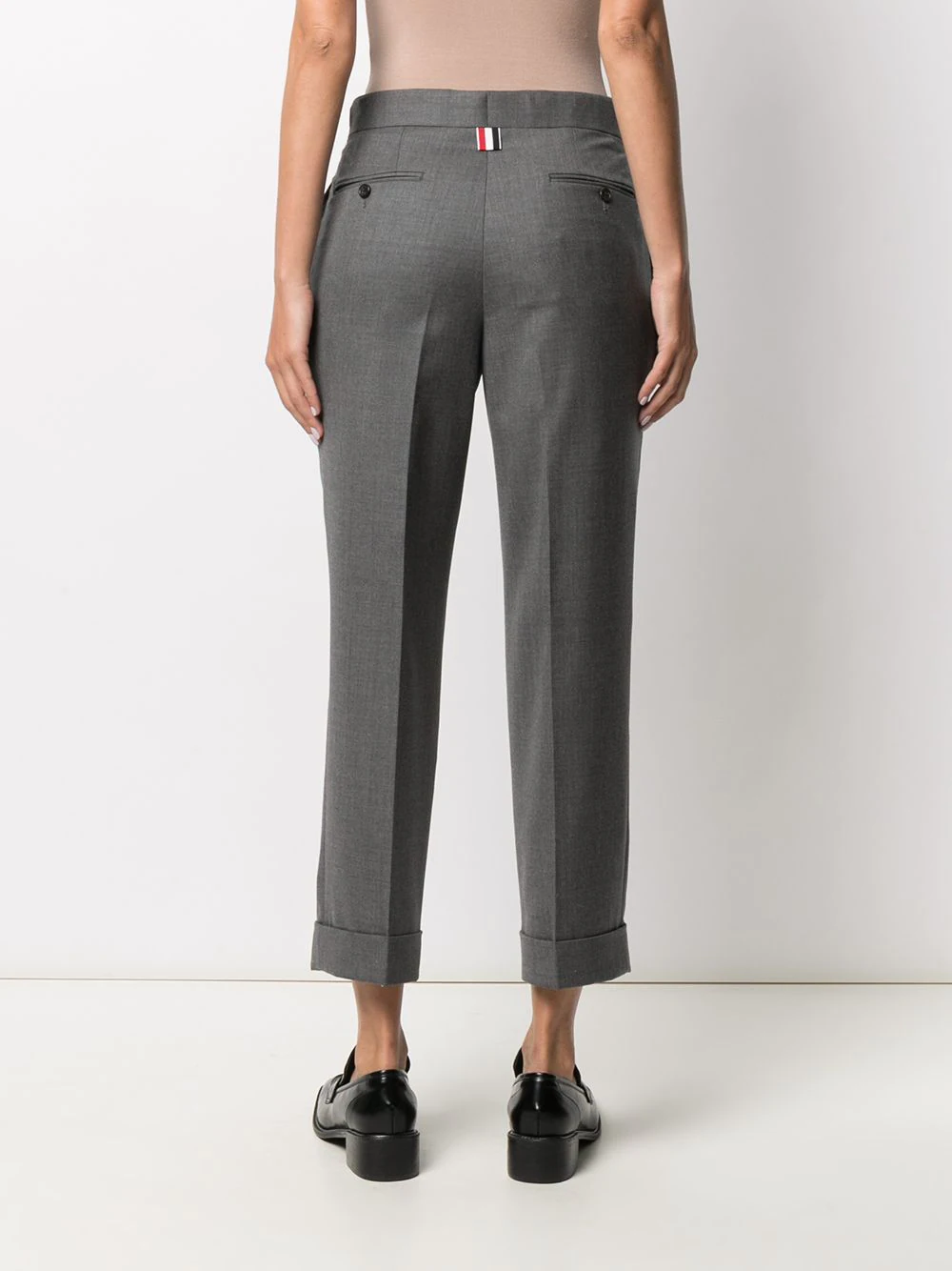 Thom-Browne-Low-Rise-Side-Tab-Skinny-Trousers-Grey-4