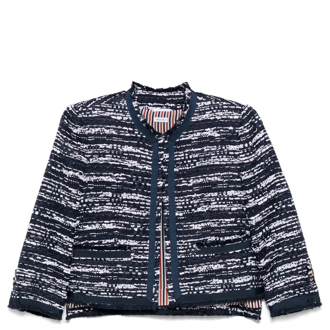 Melange Tweed Cardigan Jacket