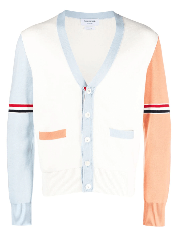 Thom-Browne-Milano-Stitch-V-Neck-Cardigan-Multi-1