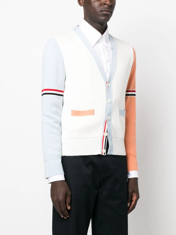 Thom-Browne-Milano-Stitch-V-Neck-Cardigan-Multi-3