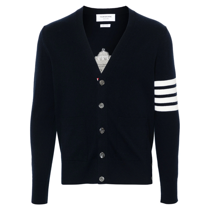 Nutcracker Merino Wool 4-Bar Cardigan Men