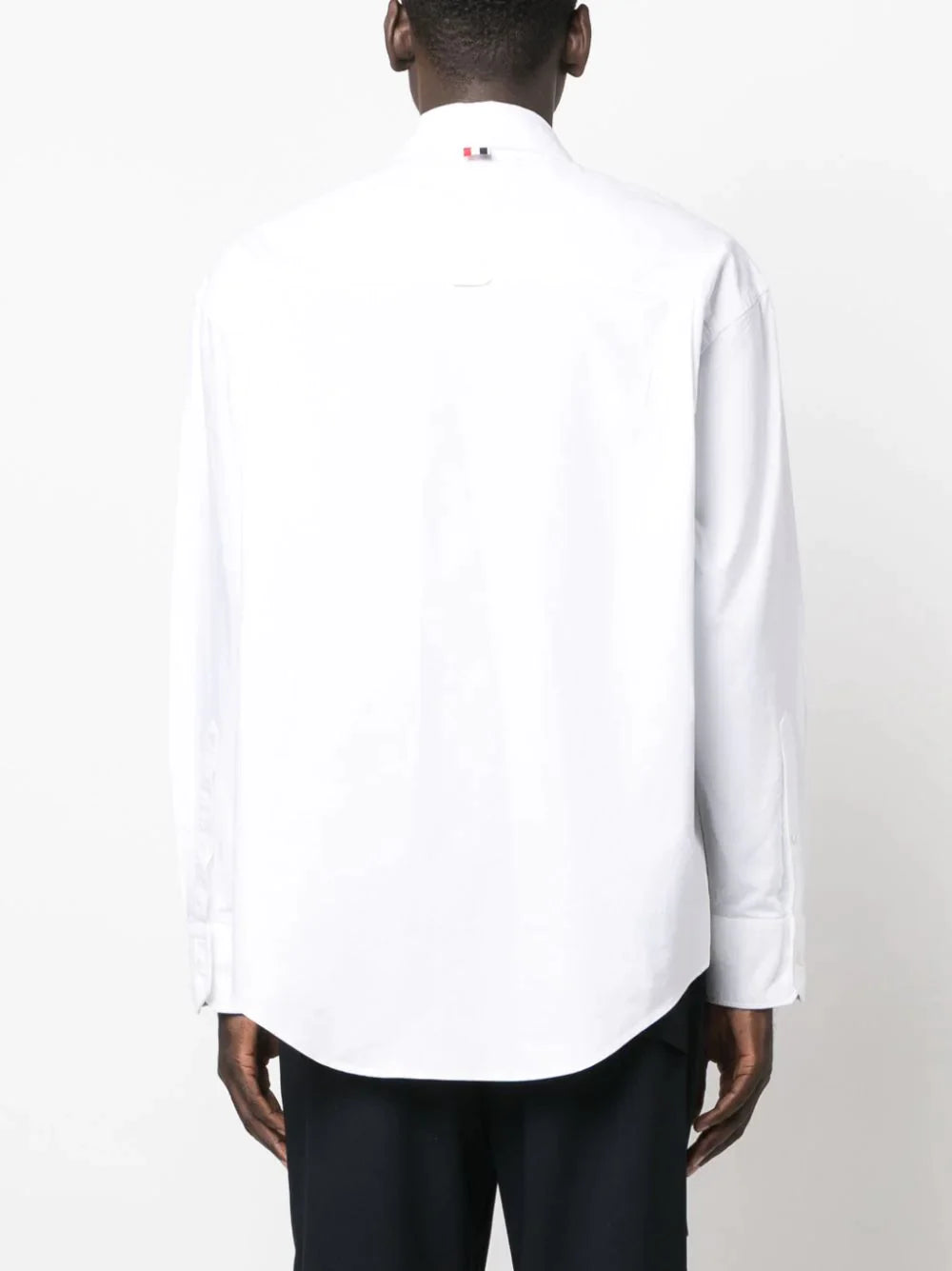 Thom-Browne-Oversized-Long-Sleeve-Shirt-White-4