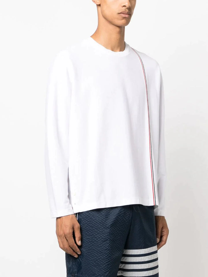 Thom-Browne-Oversized-Long-Sleeve-Tee-White-3