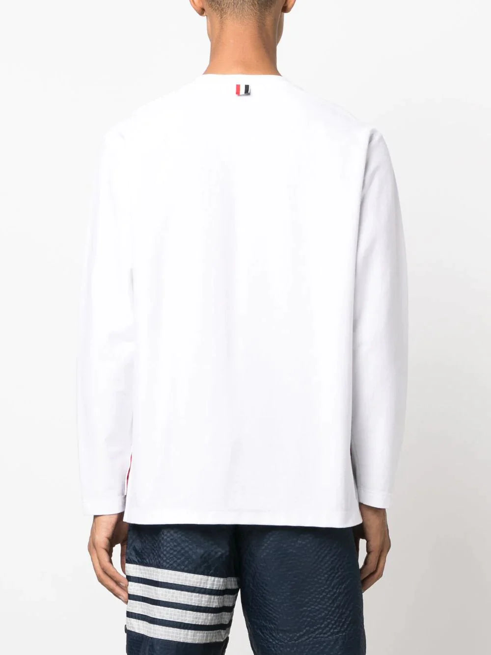 Thom-Browne-Oversized-Long-Sleeve-Tee-White-4