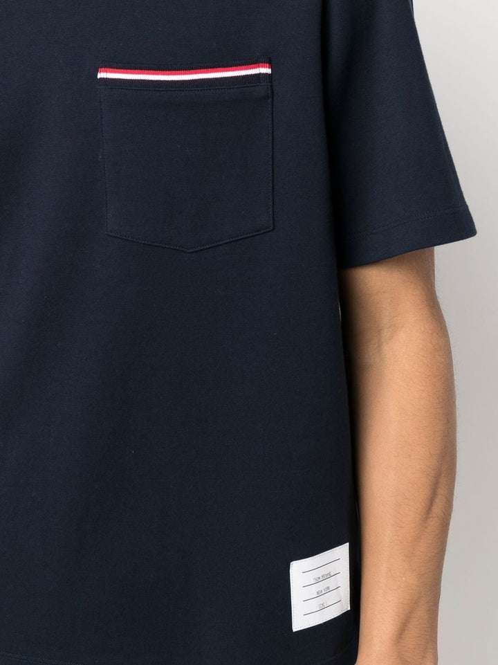 Thom-Browne-Oversized-Short-Sleeve-Pocket-Tee-Navy-5