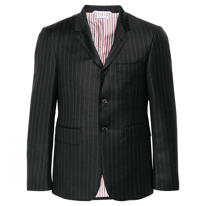 Pinstripe Wool Blazer