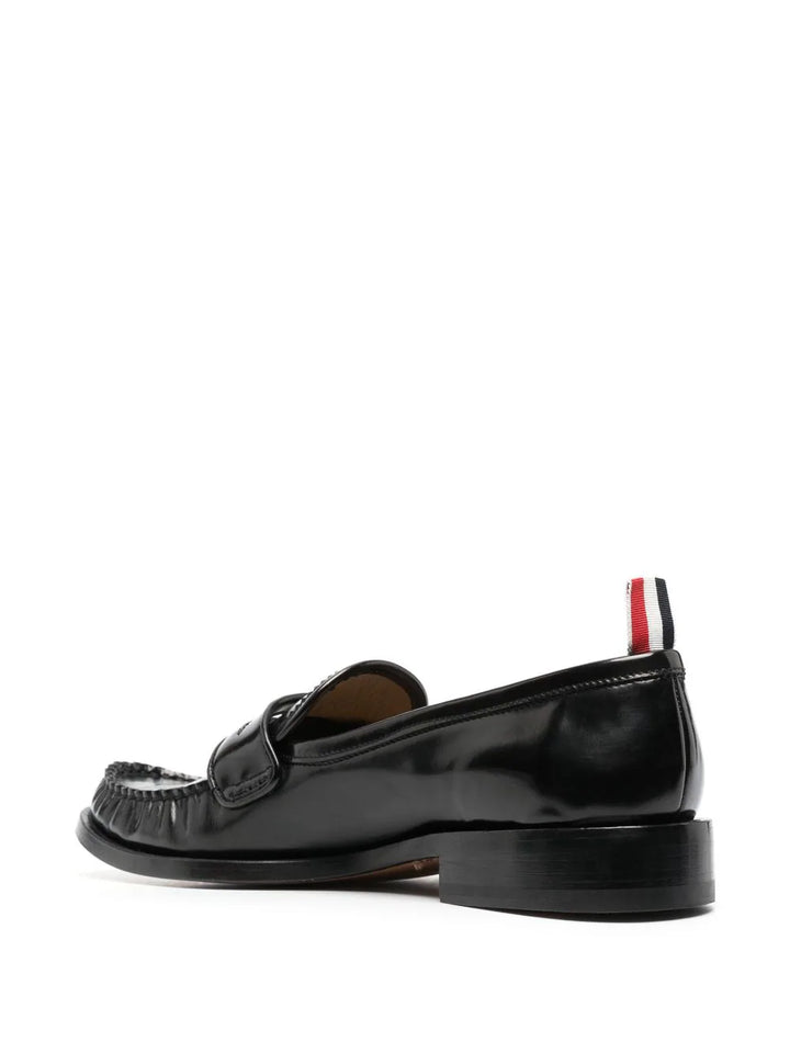 Thom-Browne-Pleated-Varsity-Loafer-Black-3