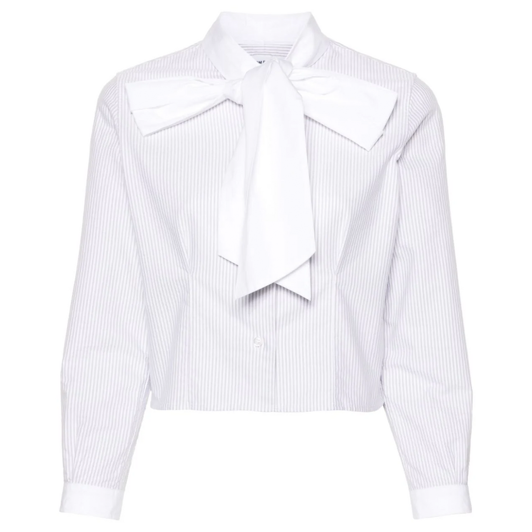 Poplin Bow Collar Blouse