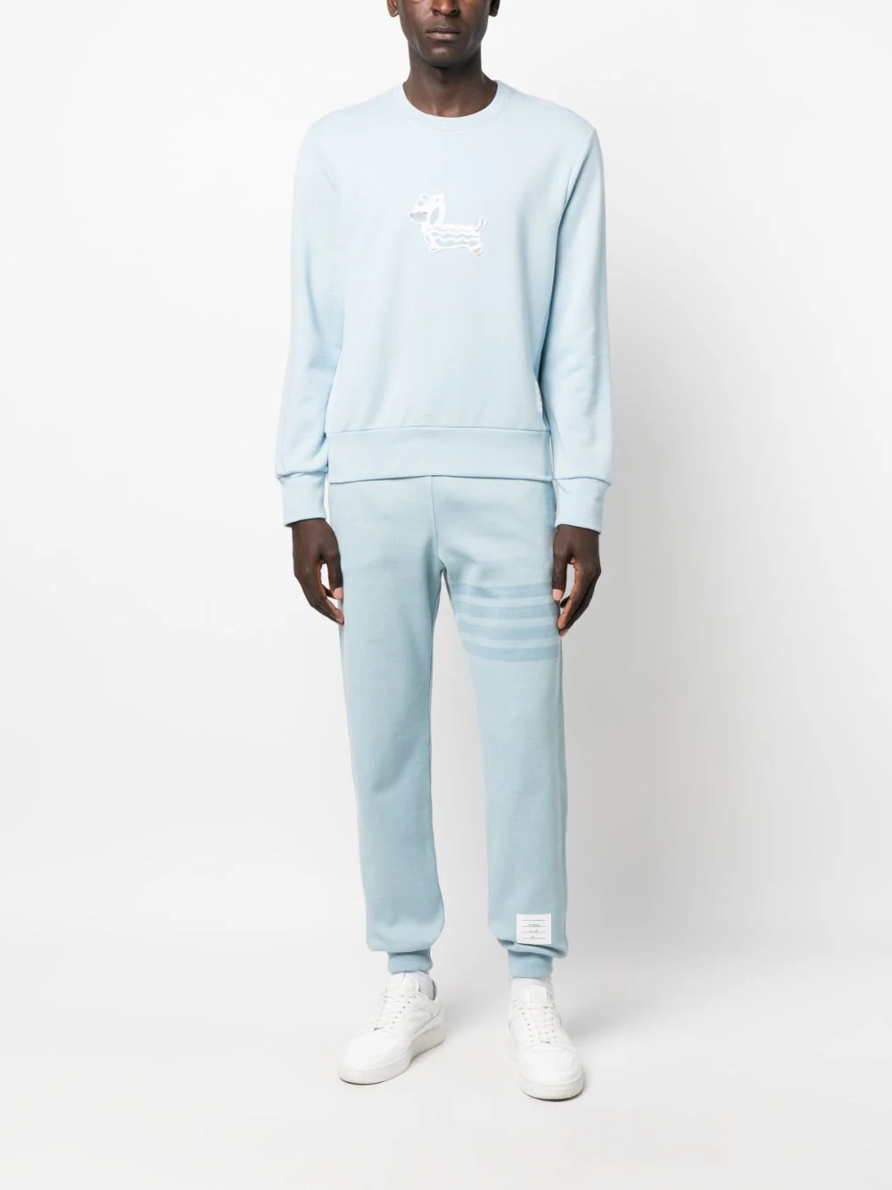 Thom-Browne-Relaxed-Fit-Crew-Neck-Sweatshirt-Blue-2