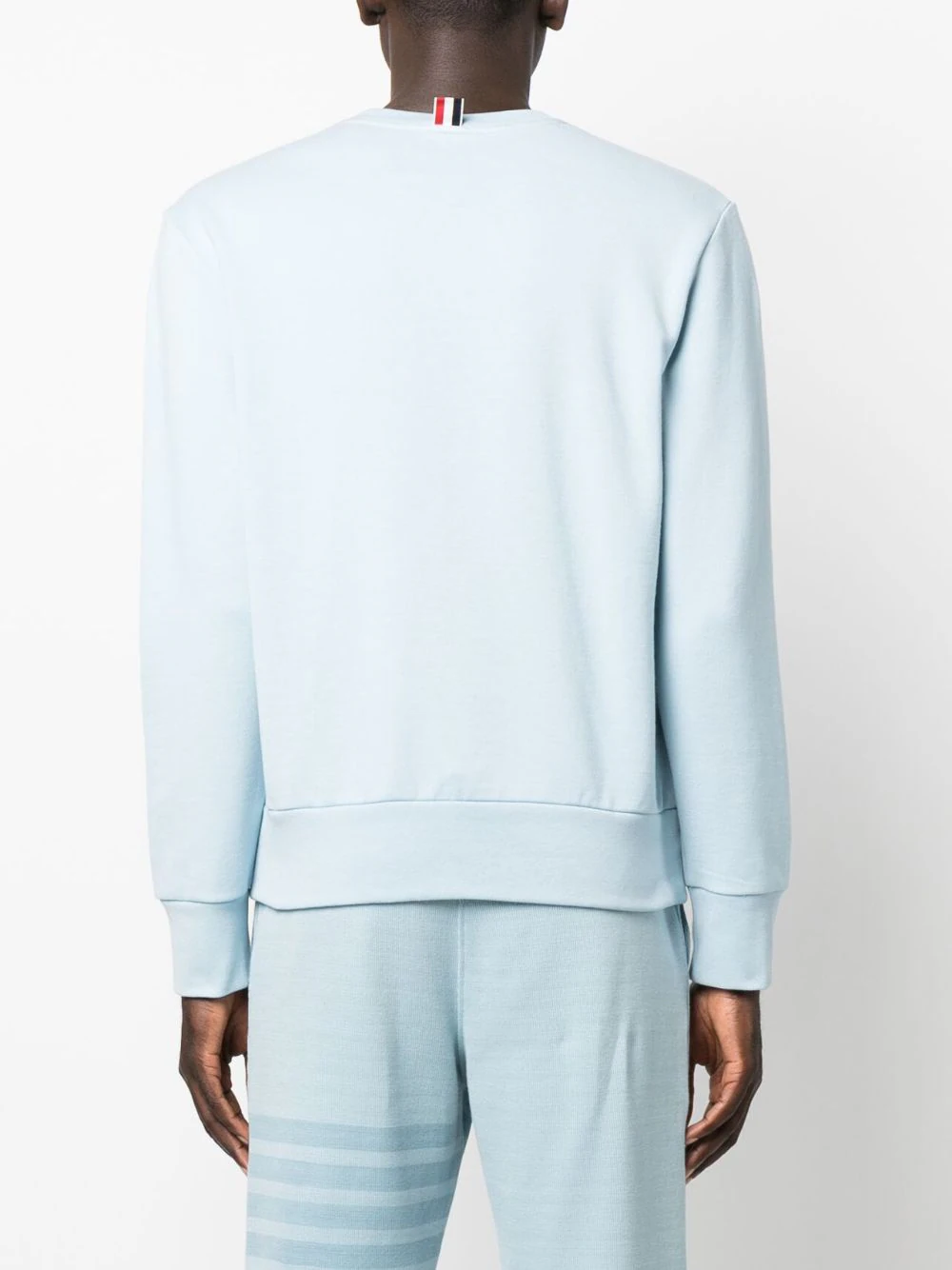 Thom-Browne-Relaxed-Fit-Crew-Neck-Sweatshirt-Blue-4