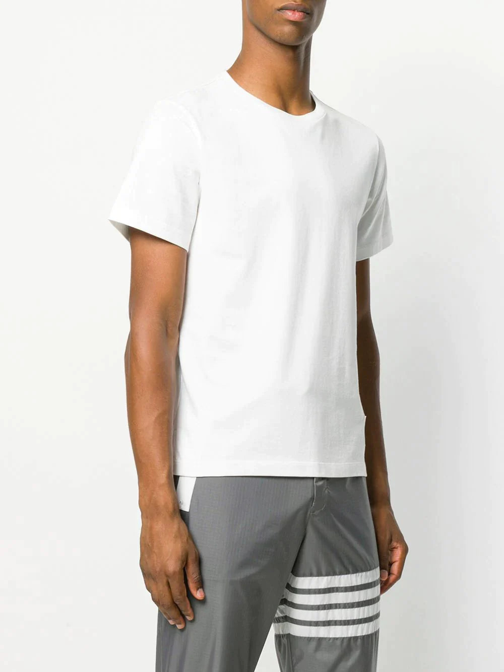 Thom Browne Relaxed Fit Tee With Side Slit White 3