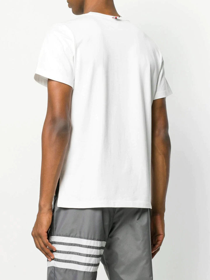 Thom Browne Relaxed Fit Tee With Side Slit White 4