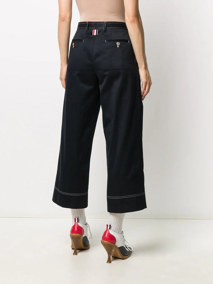 Thom Browne Sack Trousers With Top Stitching Finished Navy 4