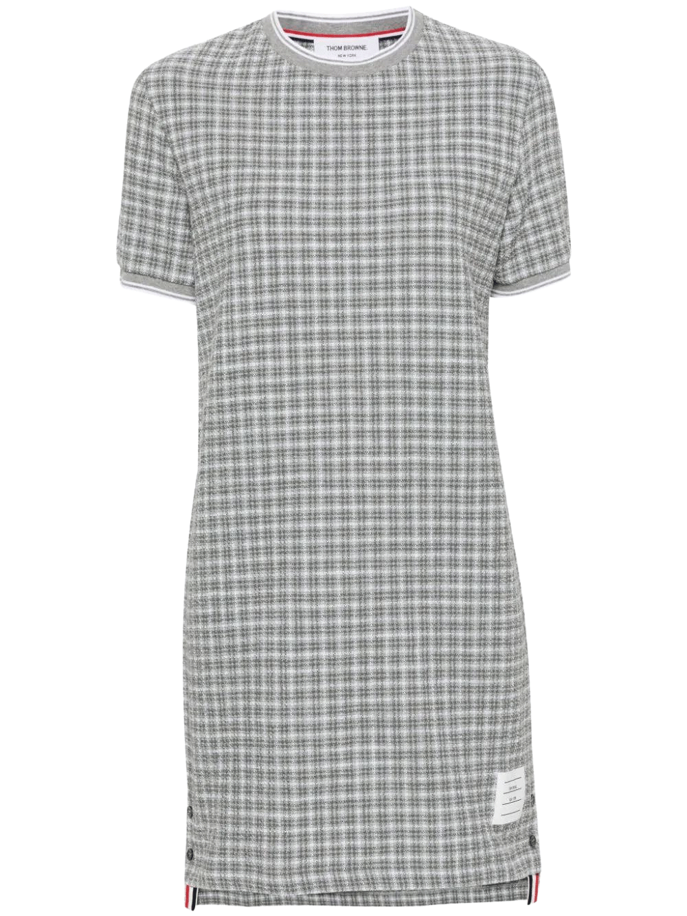 Thom-Browne-Short-Sleeve-Crew-Neck-Dress-Grey-1