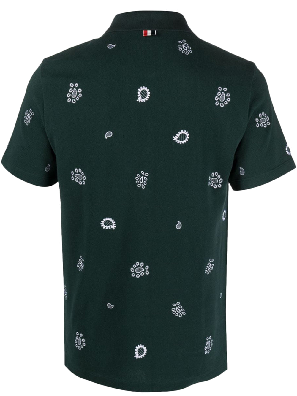 Thom-Browne-Short-Sleeve-Polo-W-All-Over-Print-Green-2